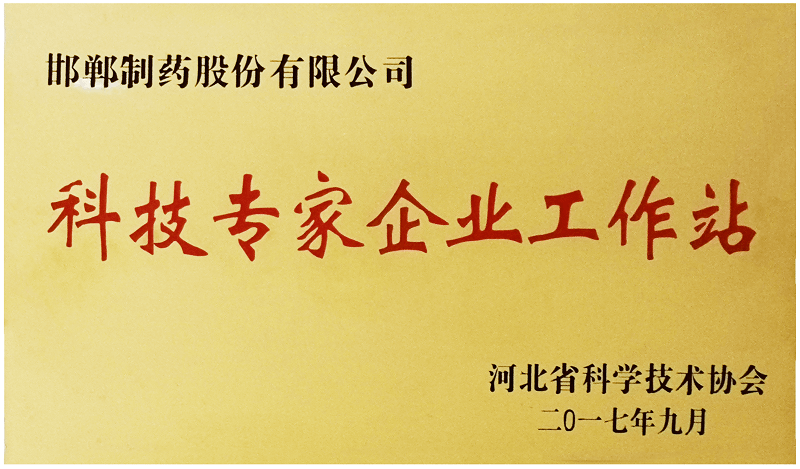 2017年科技專(zhuān)家企業(yè)工作站